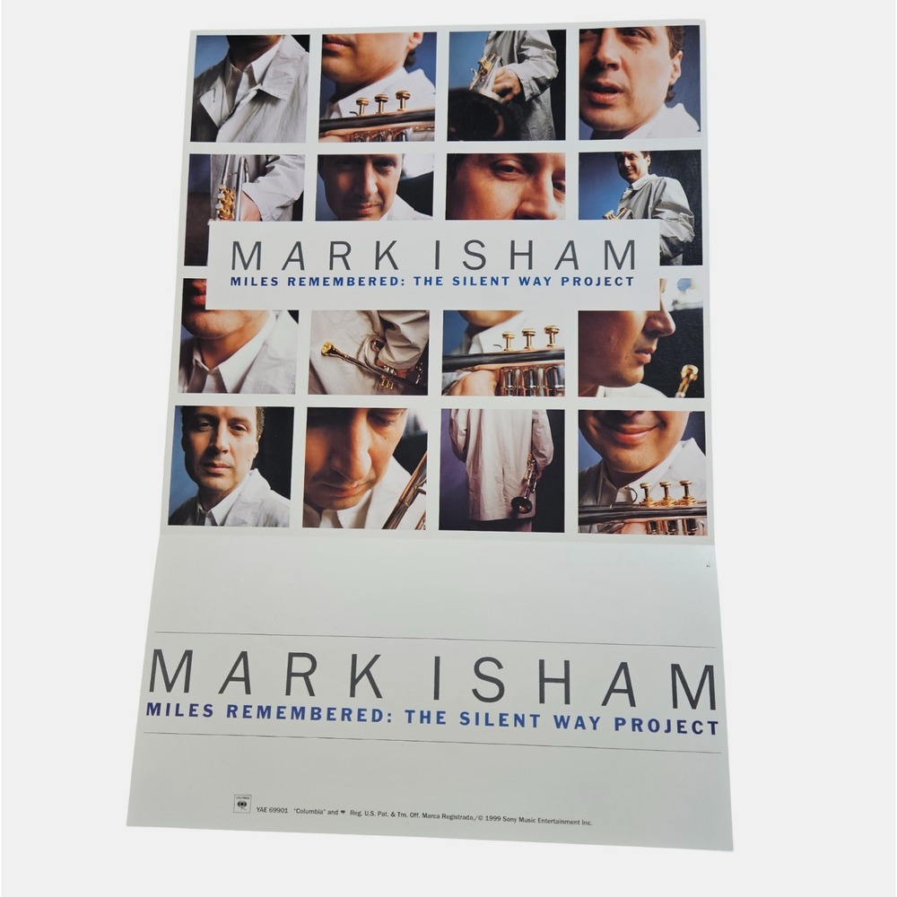 Mark Isham Miles Remembered: The Silent Way Project 1999 Promo‎ Poster 2-Sided